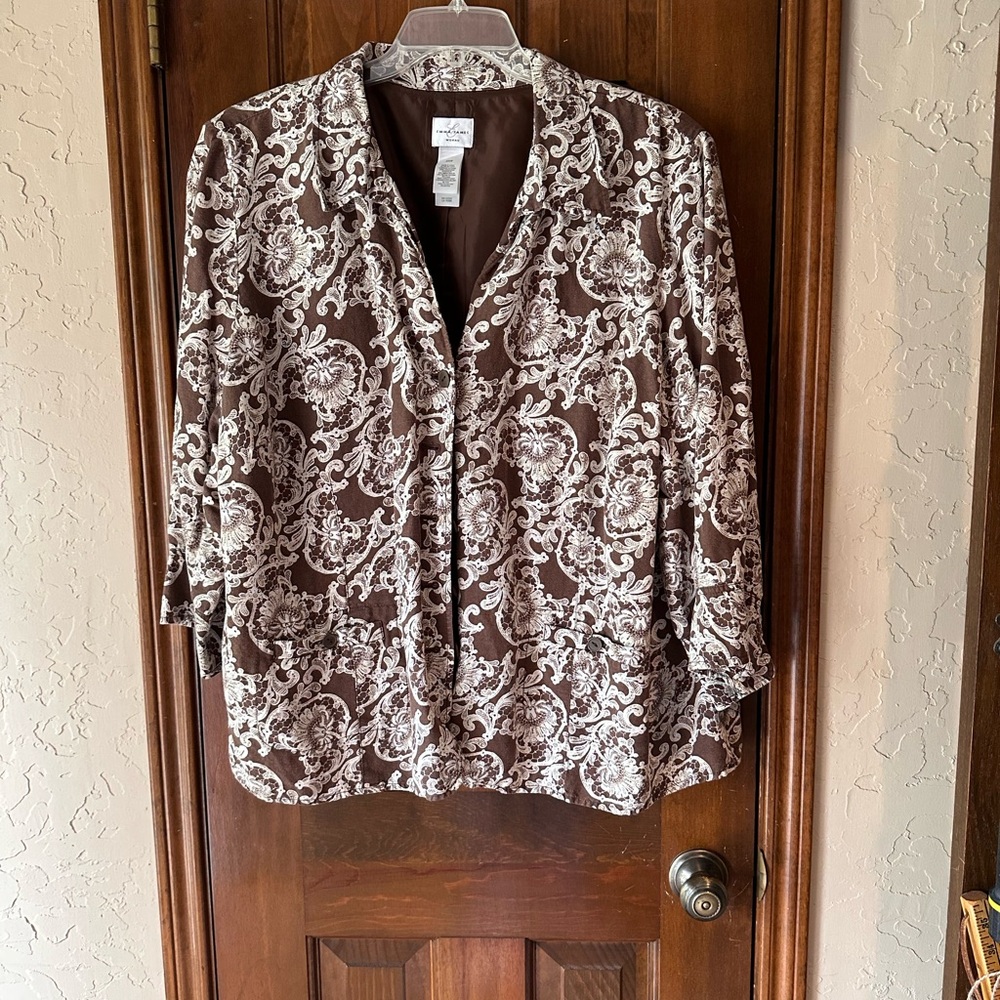 Emma James Brown Lined Jacket